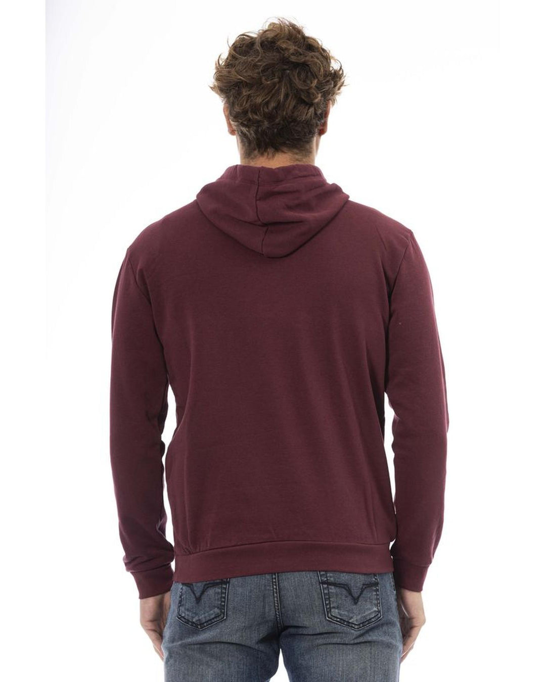 Sergio Tacchini Men's Burgundy Cotton Sweater - 3XL