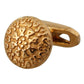 Dolce & Gabbana Men's Gold Plated Brass Round Pin  Cufflinks - One Size