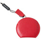 Dolce & Gabbana Women's Red Calfskin Leather Hand Mirror Holder - One Size