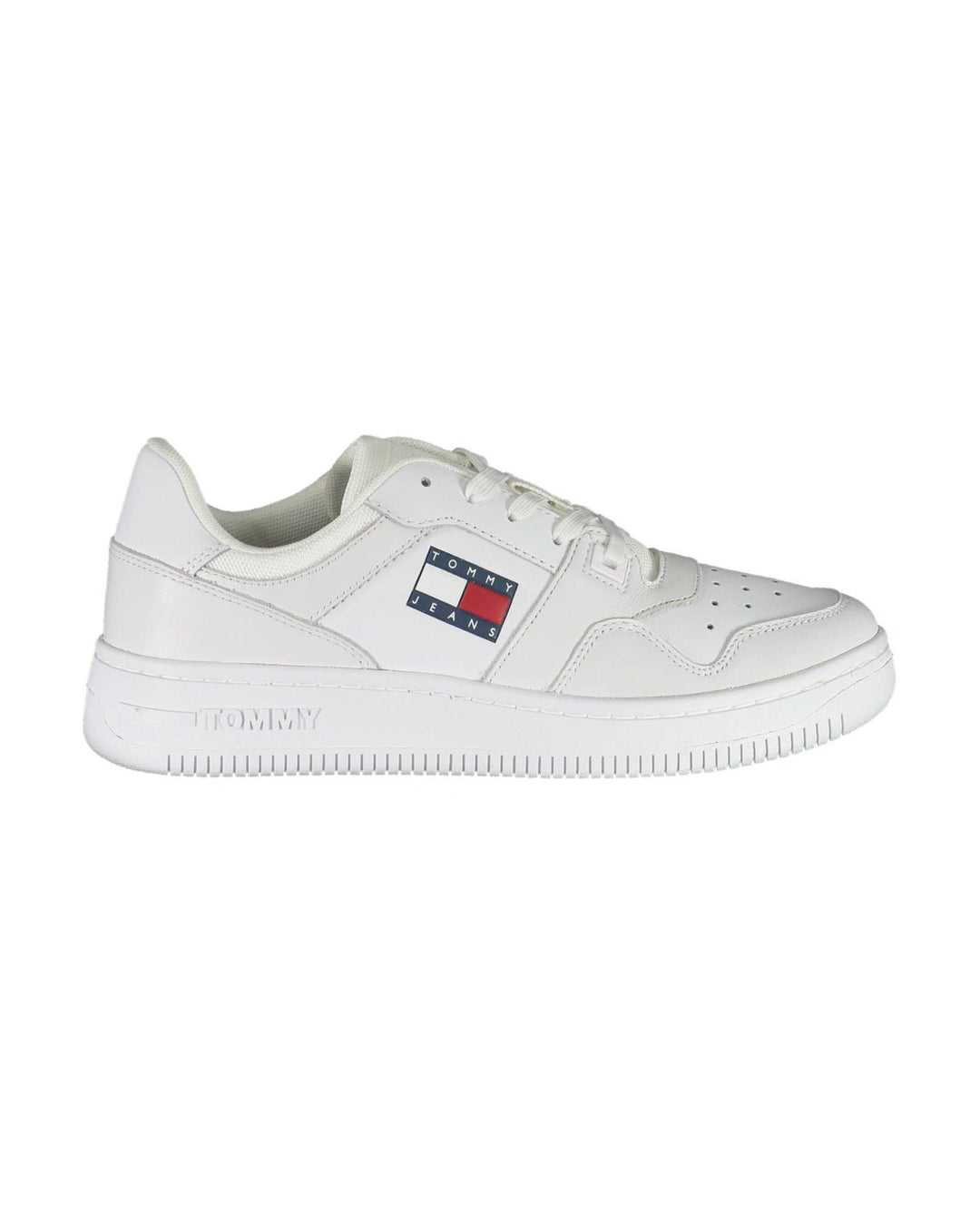 Tommy Hilfiger Women's White Polyester Sneaker - 36 EU