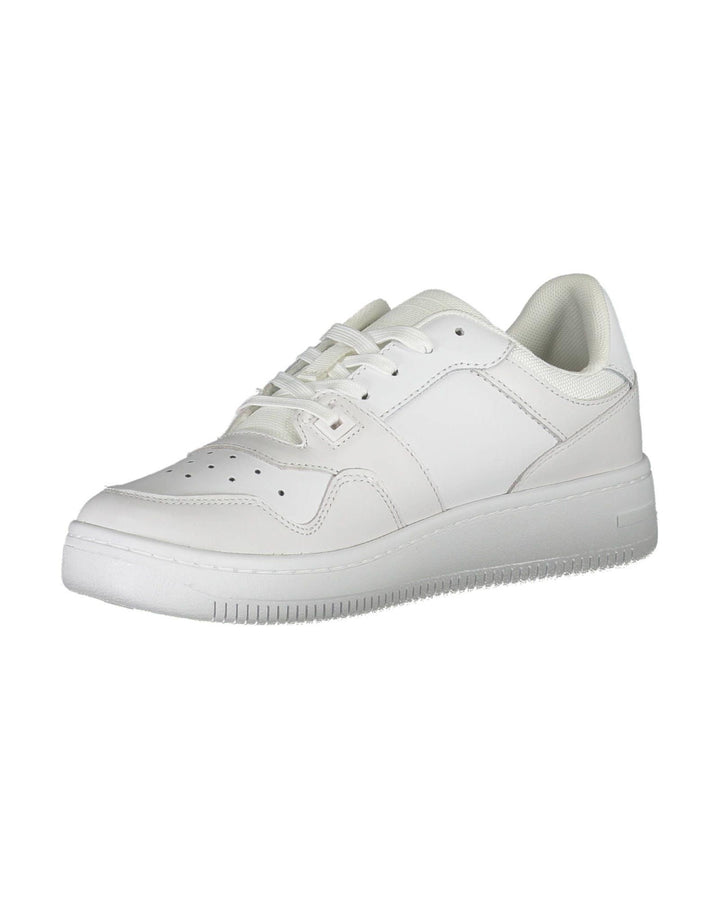 Tommy Hilfiger Women's White Polyester Sneaker - 38 EU