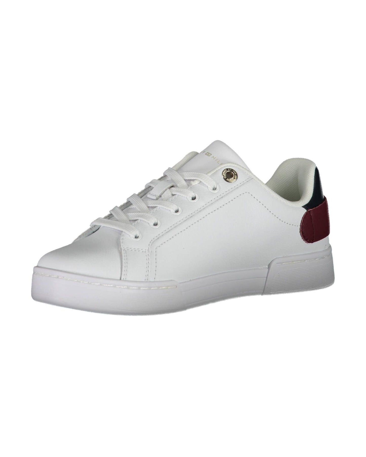 Tommy Hilfiger Women's White Polyester Sneaker - 39 EU