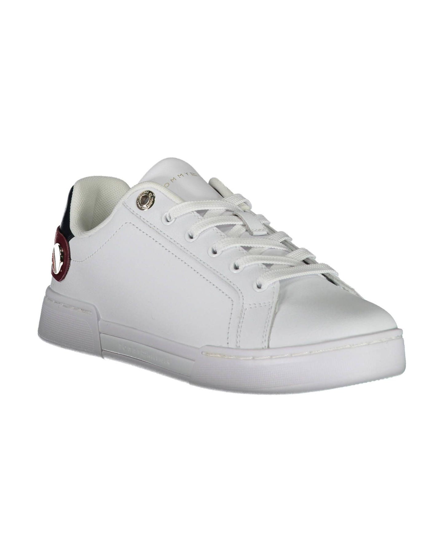 Tommy Hilfiger Women's White Polyester Sneaker - 40 EU