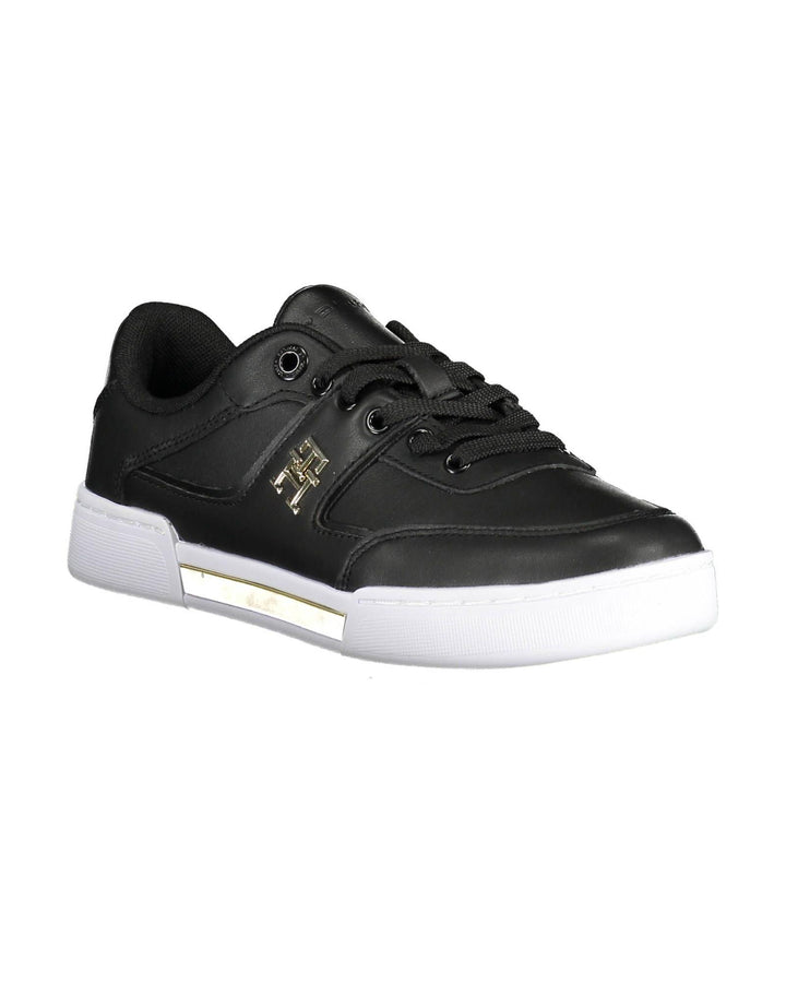 Tommy Hilfiger Women's Black Polyester Sneaker - 41 EU