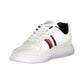 Tommy Hilfiger Men's White Polyester Sneaker - 43 EU