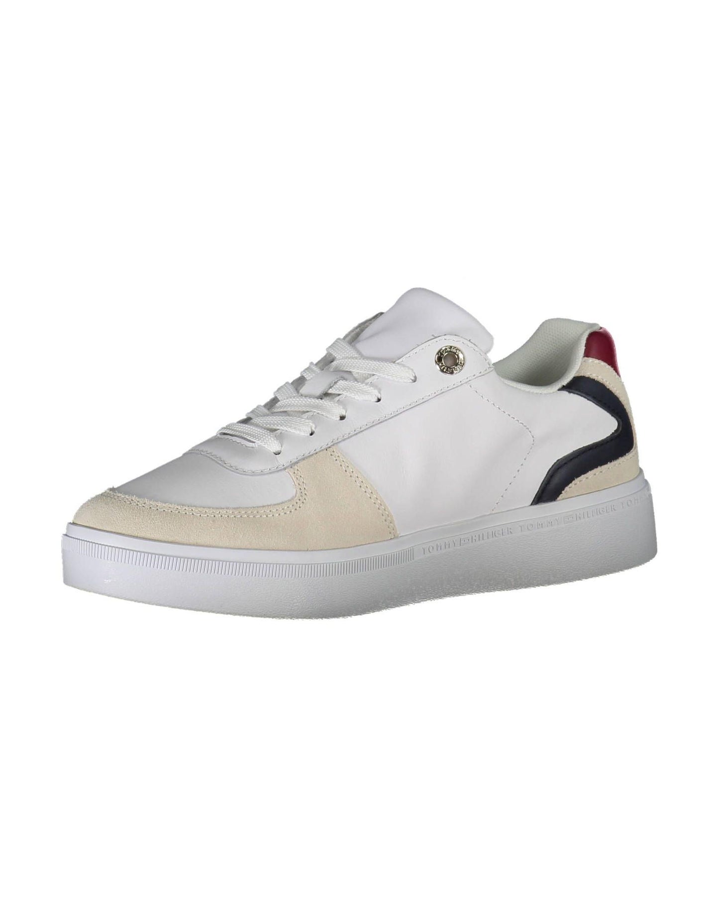 Tommy Hilfiger Women's White Polyester Sneaker - 38 EU