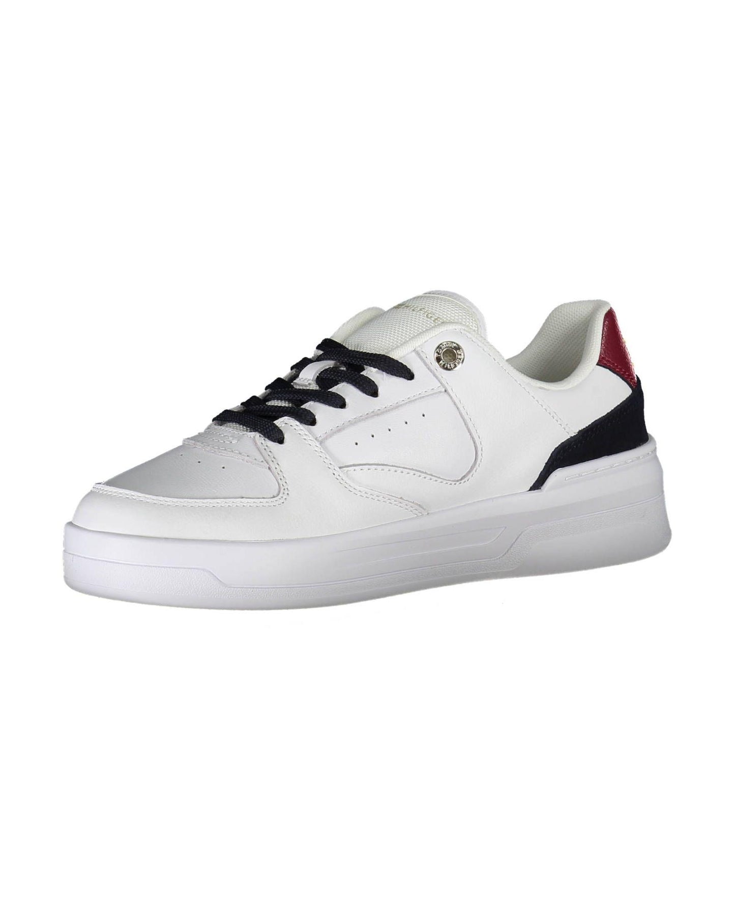 Tommy Hilfiger Women's White Polyester Sneaker - 37 EU