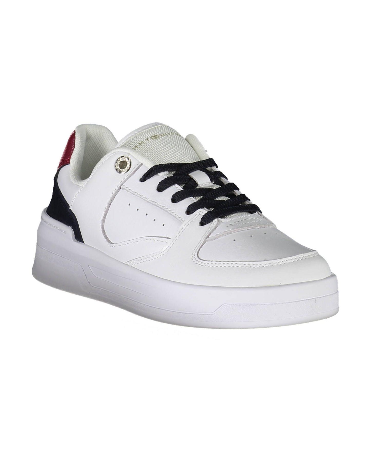 Tommy Hilfiger Women's White Polyester Sneaker - 40 EU