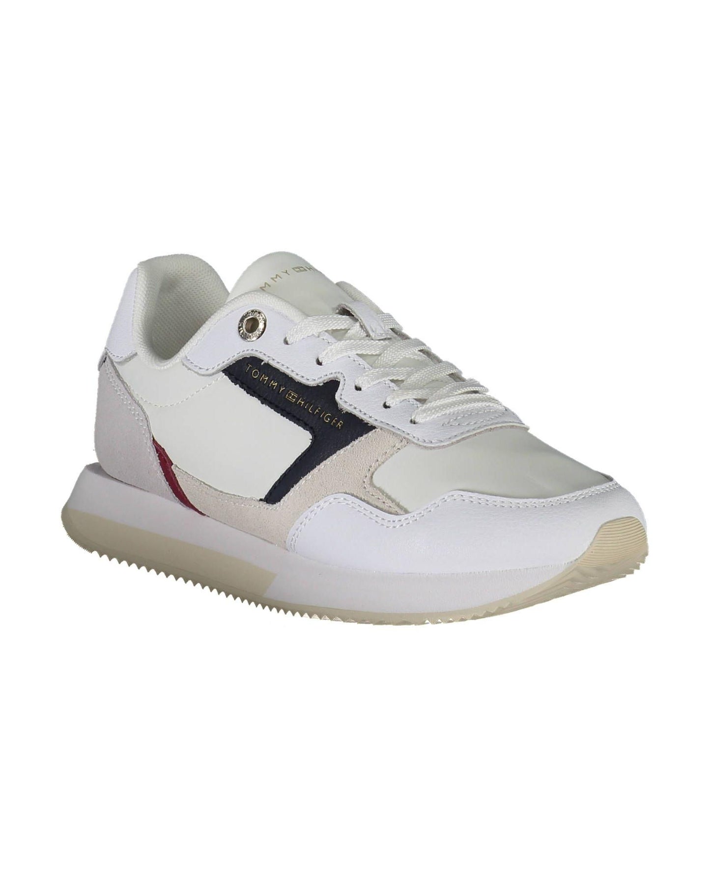 Tommy Hilfiger Women's White Polyester Sneaker - 37 EU