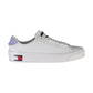 Tommy Hilfiger Women's White Polyester Sneaker - 38 EU