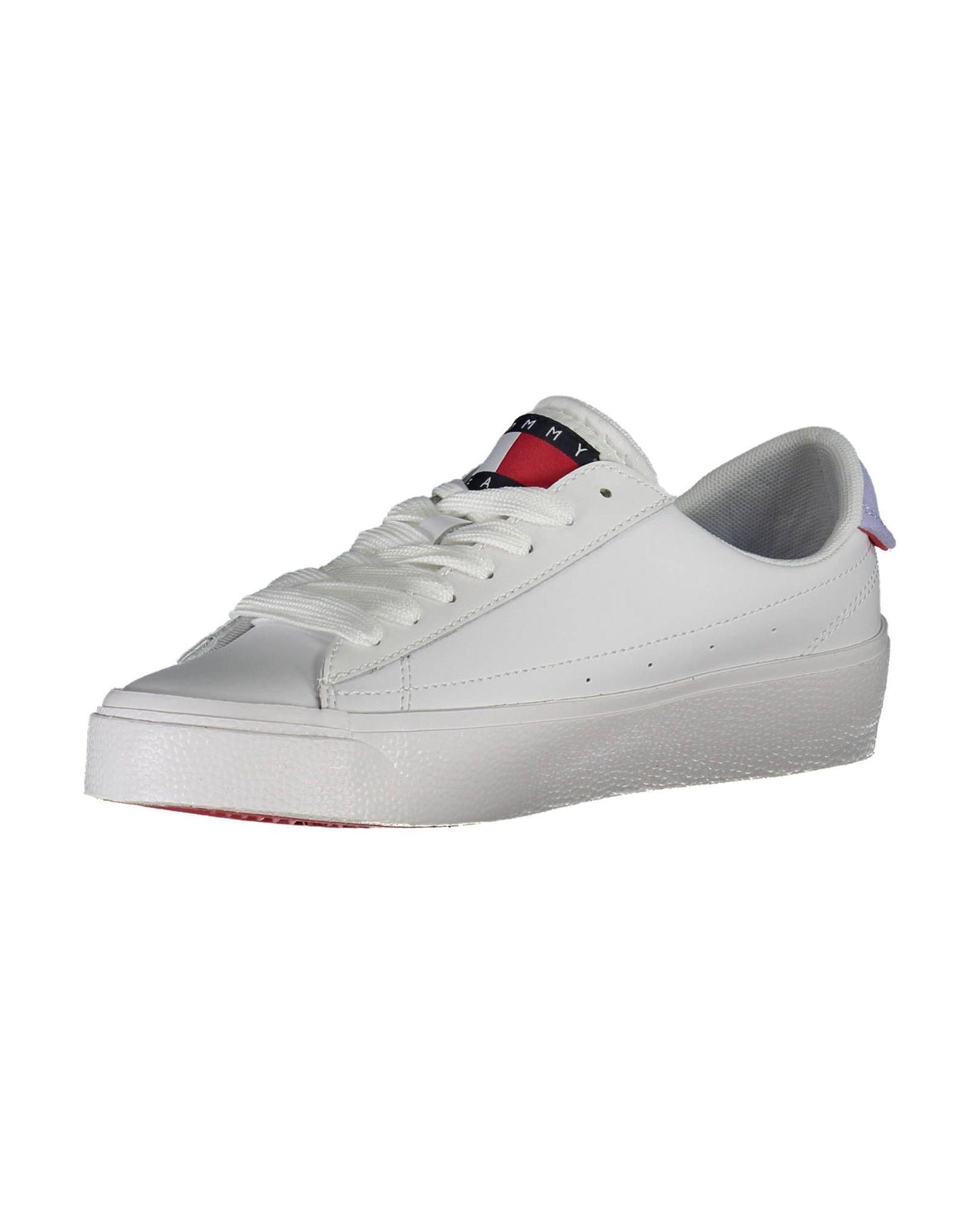 Tommy Hilfiger Women's White Polyester Sneaker - 39 EU