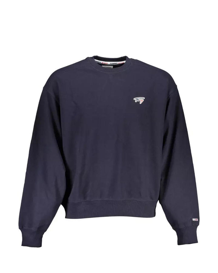 Tommy Hilfiger Men's Blue Cotton Sweater - L