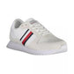 Tommy Hilfiger Men's White Polyester Sneaker - 42 EU