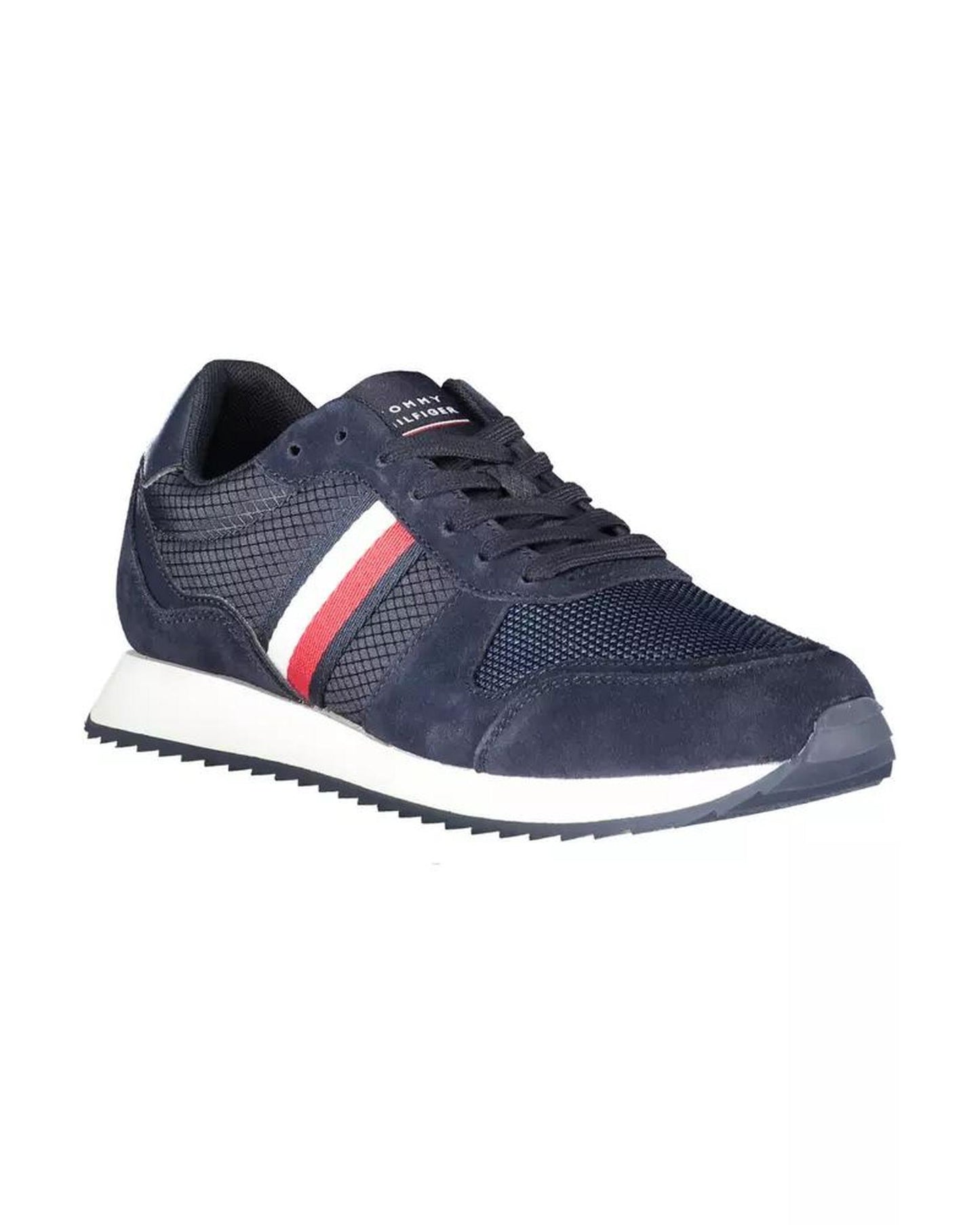 Tommy Hilfiger Men's Blue Polyester Sneaker - 40 EU