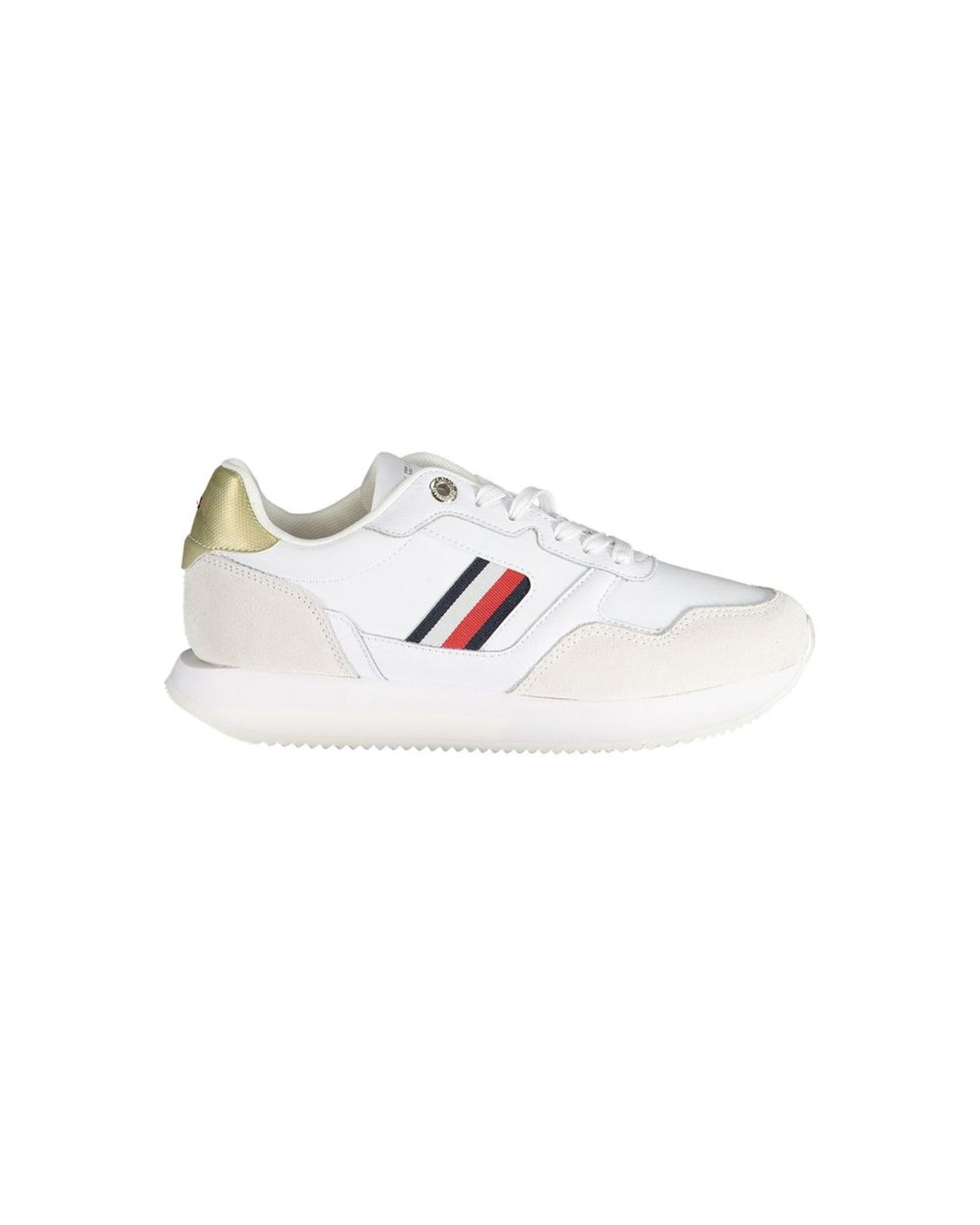 Tommy Hilfiger Women's White Polyester Sneaker - 37 EU