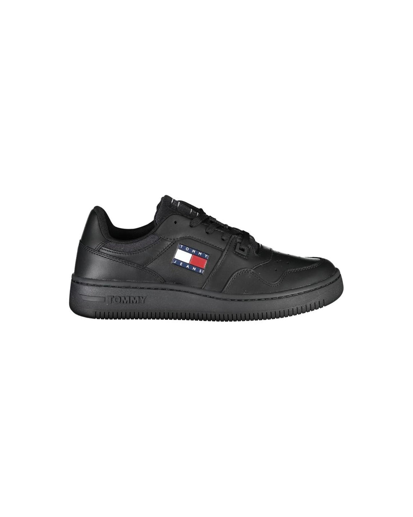 Tommy Hilfiger Women's Black Polyester Sneaker - 37 EU