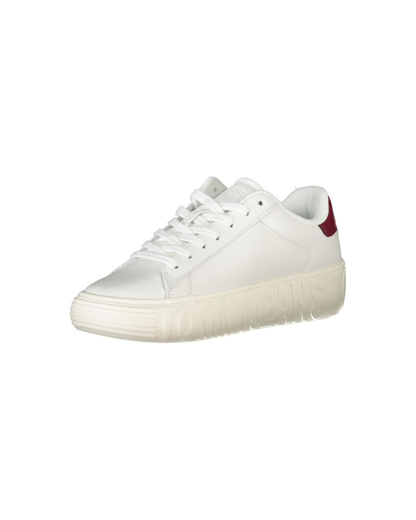 Tommy Hilfiger Women's White Polyester Sneaker - 36 EU