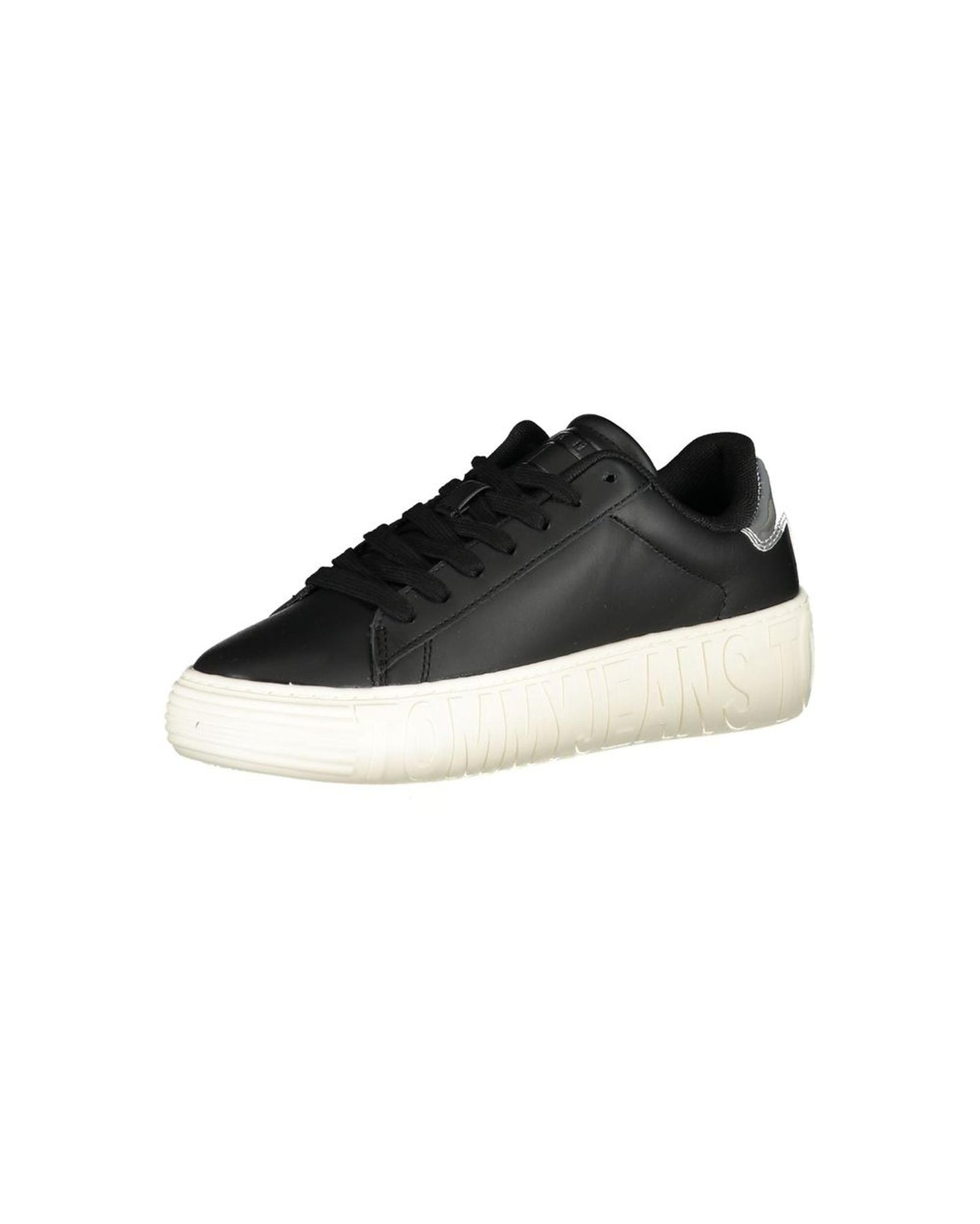 Tommy Hilfiger Women's Black Polyester Sneaker - 36 EU