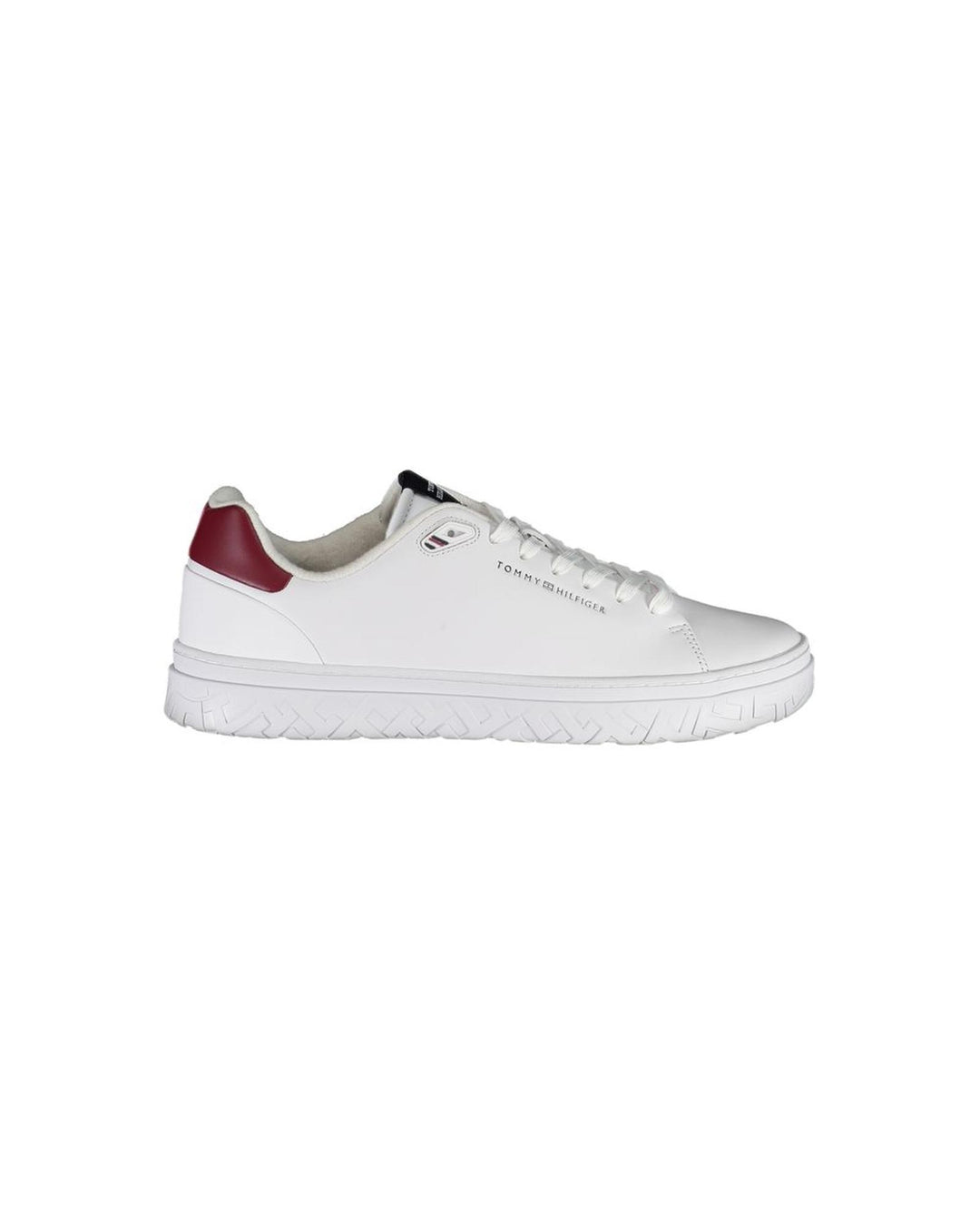 Tommy Hilfiger Men's White Polyester Sneaker - 44 EU