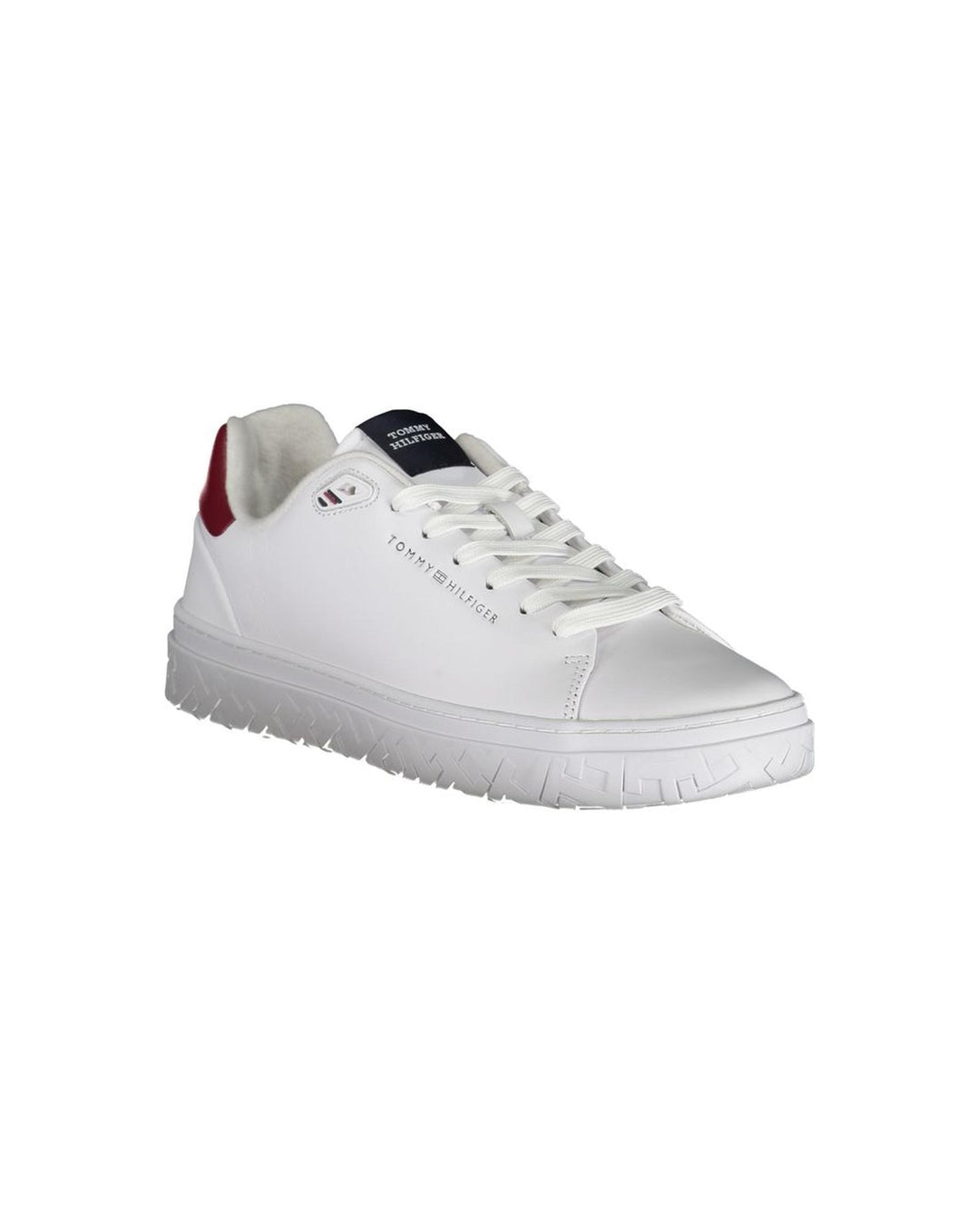 Tommy Hilfiger Men's White Polyester Sneaker - 44 EU