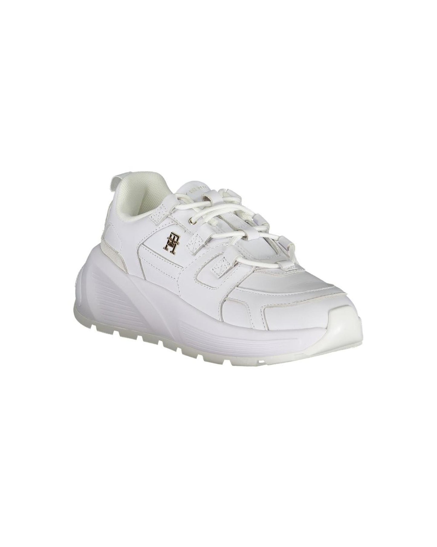 Tommy Hilfiger Women's White Polyester Sneaker - 37 EU