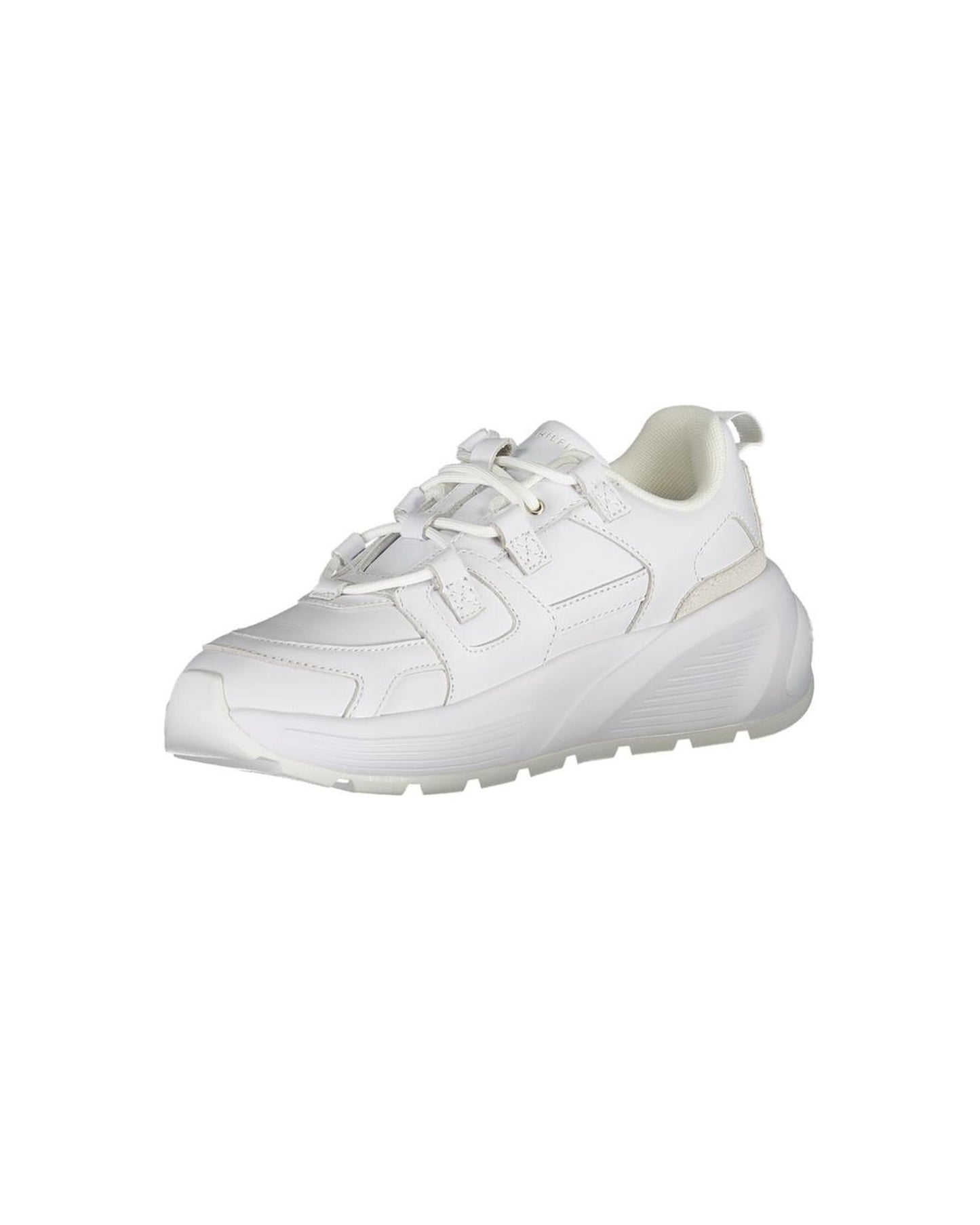 Tommy Hilfiger Women's White Polyester Sneaker - 38 EU