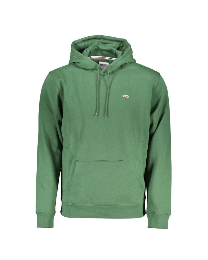 Tommy Hilfiger Men's Green Cotton Sweater - L