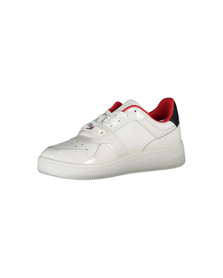 Tommy Hilfiger Women's White Polyester Sneaker - 36 EU