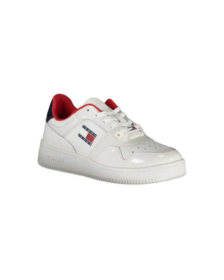 Tommy Hilfiger Women's White Polyester Sneaker - 36 EU