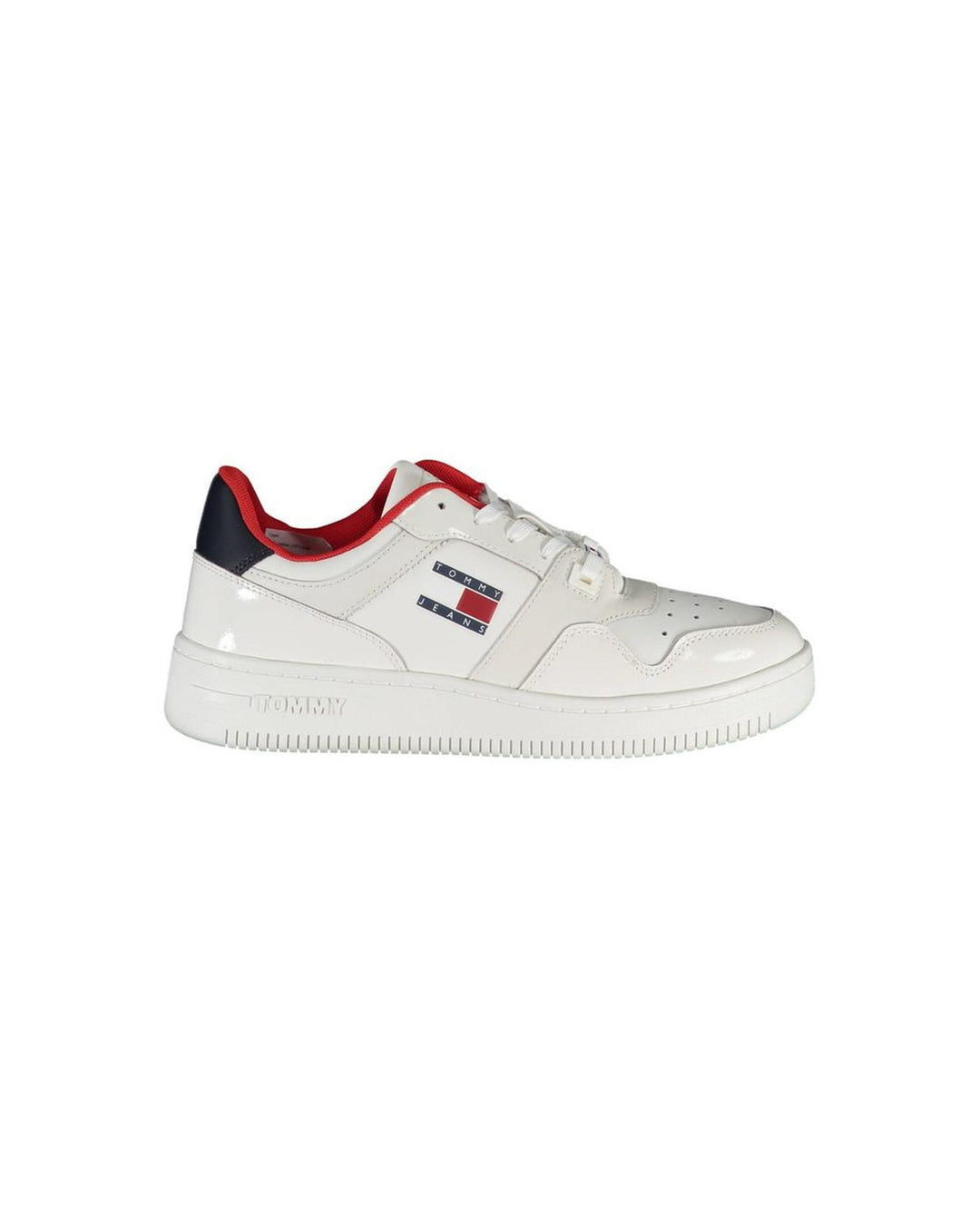 Tommy Hilfiger Women's White Polyester Sneaker - 39 EU