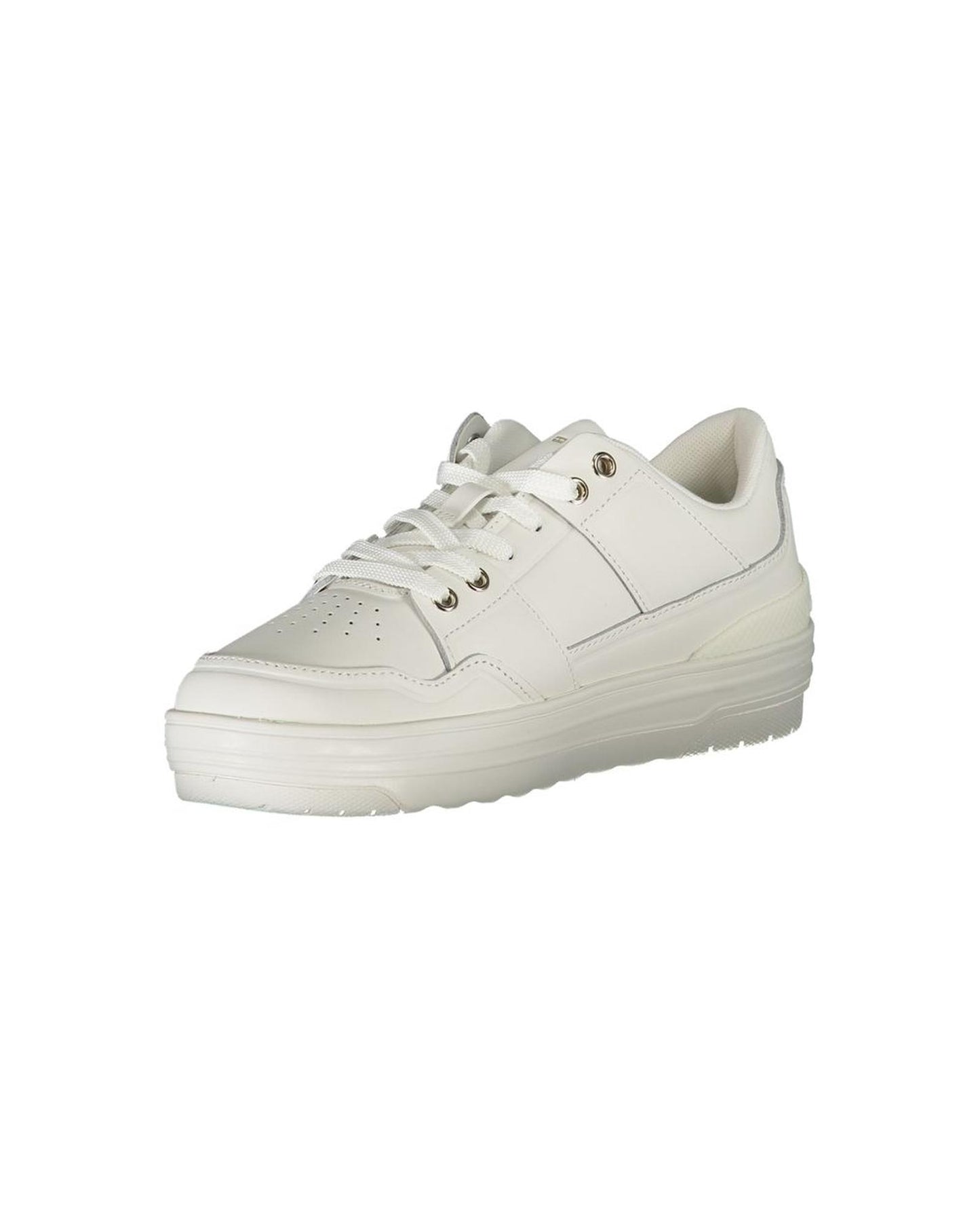 Tommy Hilfiger Women's White Polyester Sneaker - 36 EU