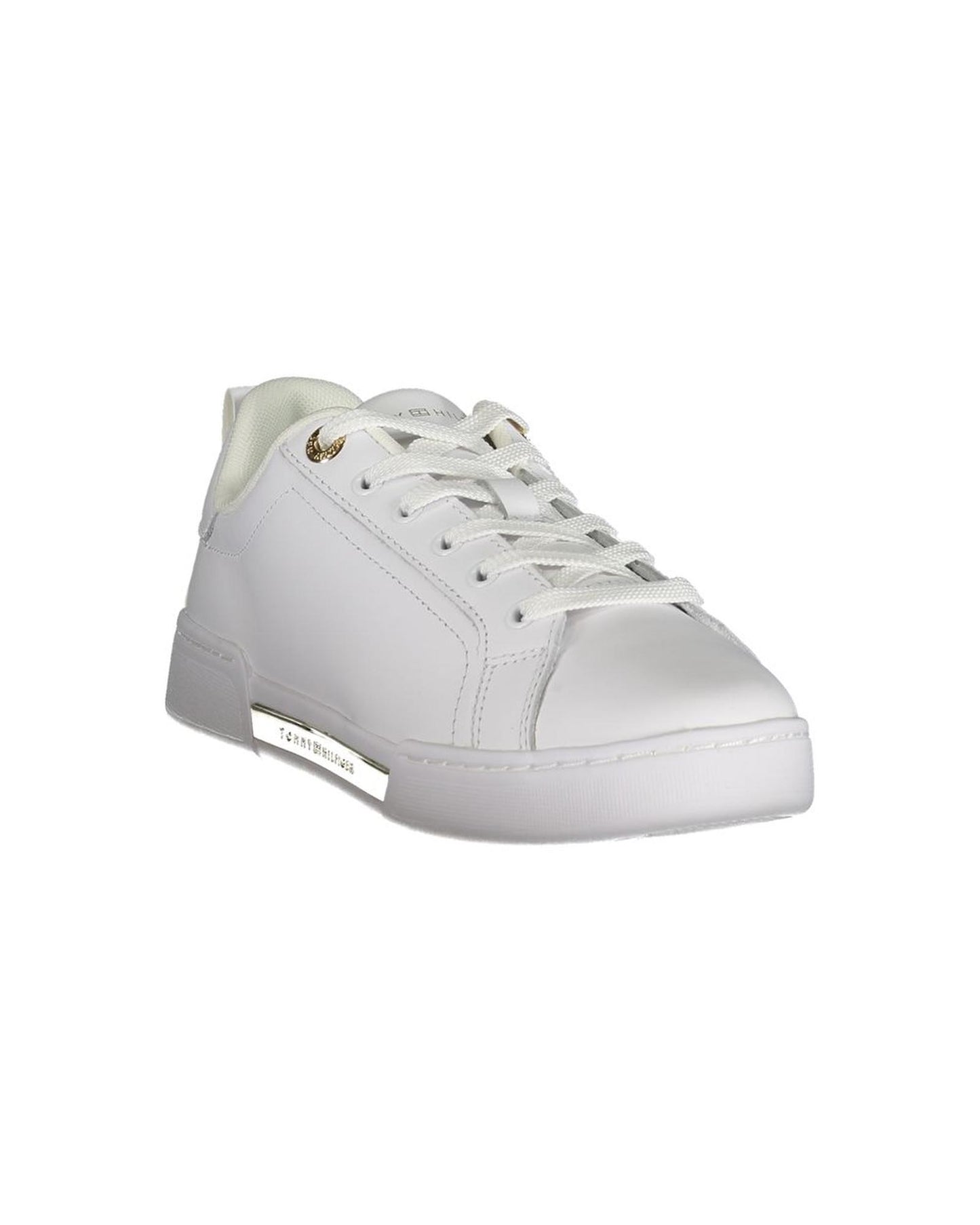 Tommy Hilfiger Women's White Polyester Sneaker - 37 EU