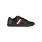 Tommy Hilfiger Men's Black Polyester Sneaker - 42 EU