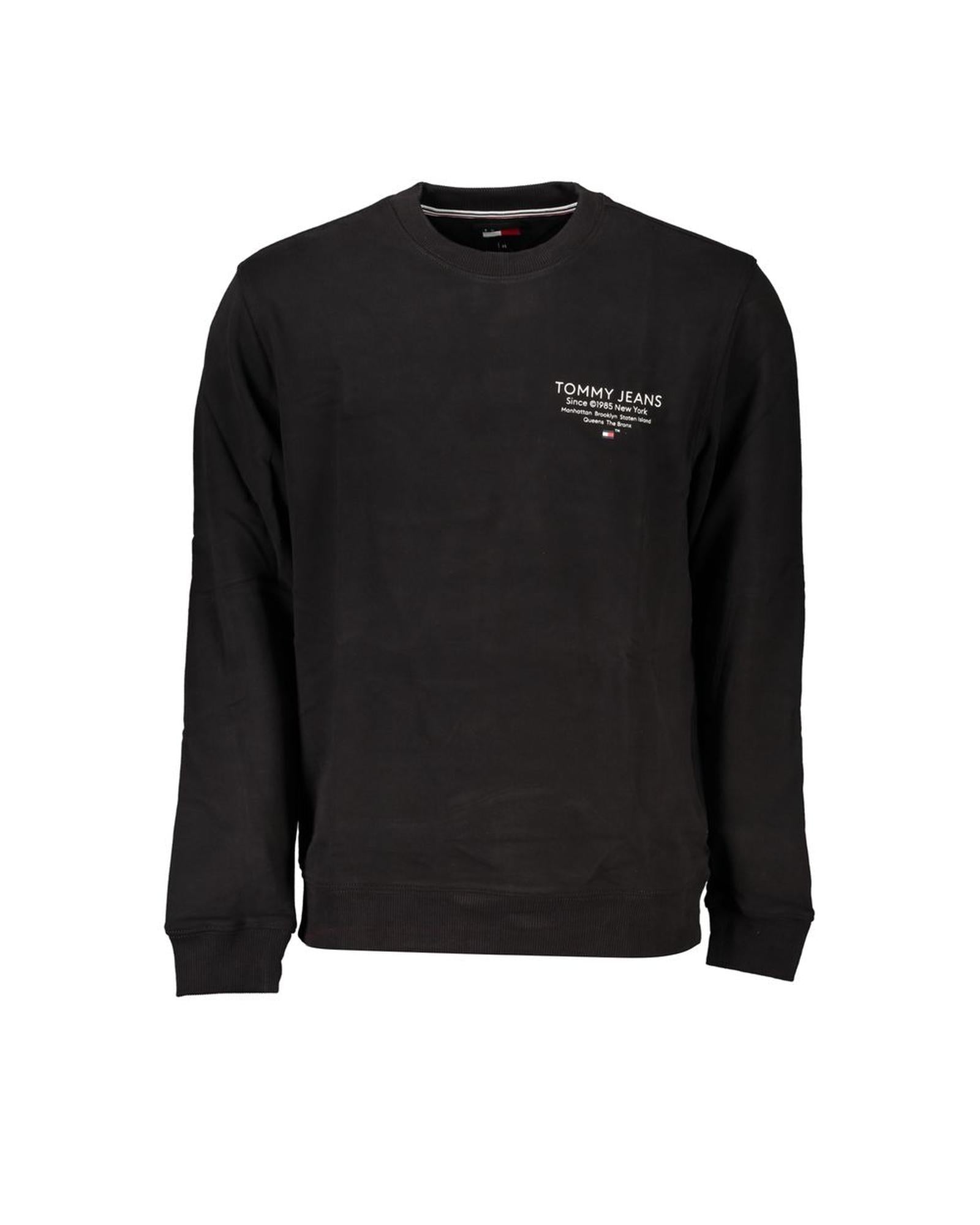 Tommy Hilfiger Men's Black Cotton Sweater - M