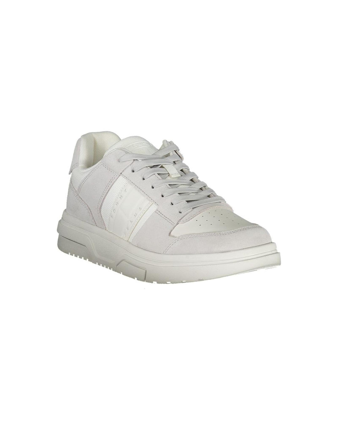 Tommy Hilfiger Men's White Polyester Sneaker - 40 EU