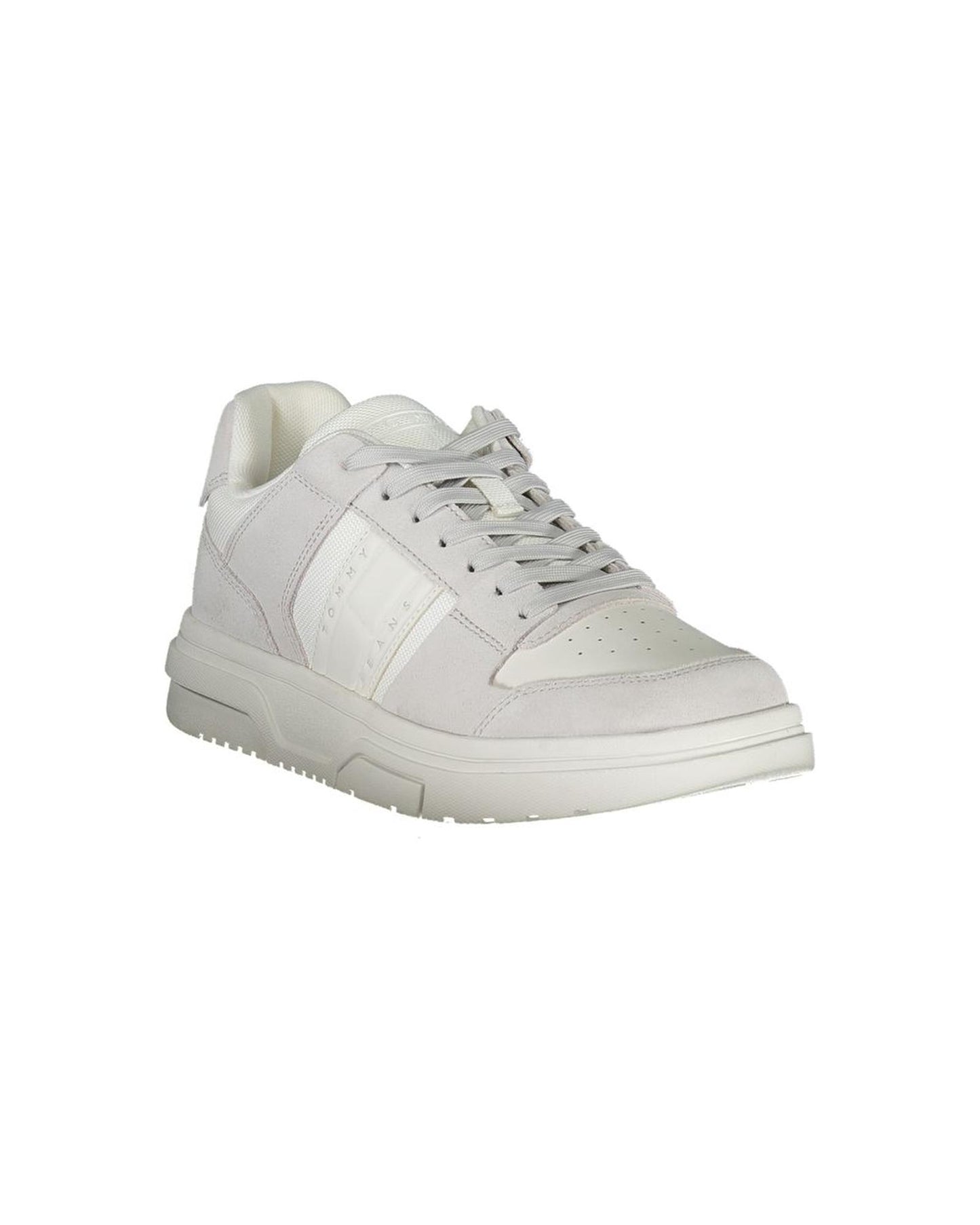 Tommy Hilfiger Men's White Polyester Sneaker - 43 EU