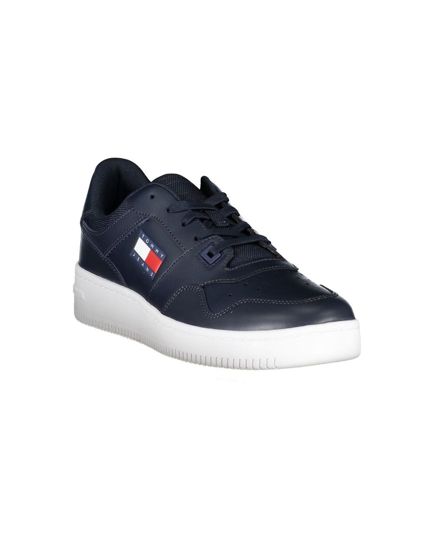 Tommy Hilfiger Men's Blue Polyester Sneaker - 45 EU