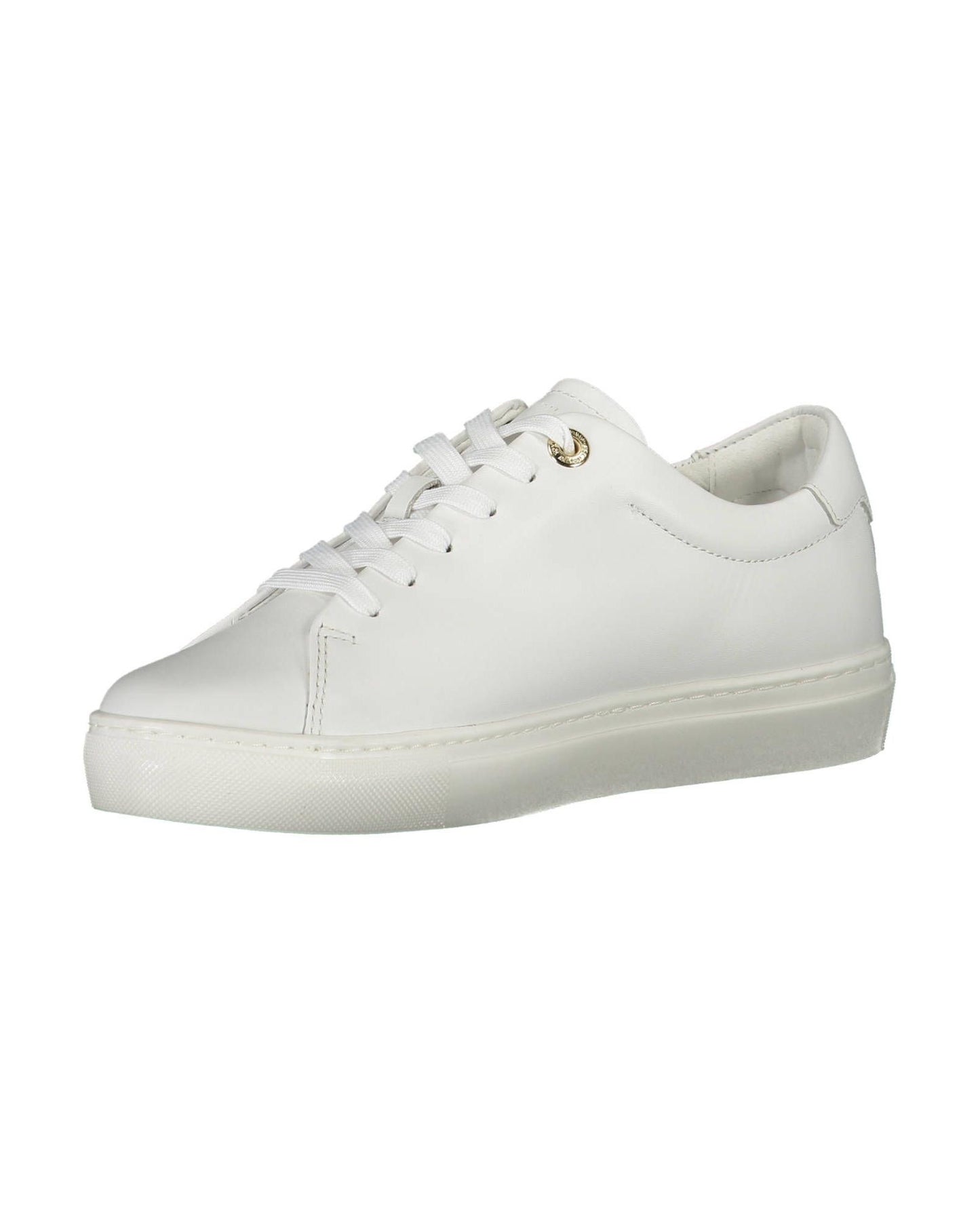 Tommy Hilfiger Women's White Polyester Sneaker - 39 EU