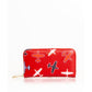 Trussardi Women's Red Leather Wallet - One Size