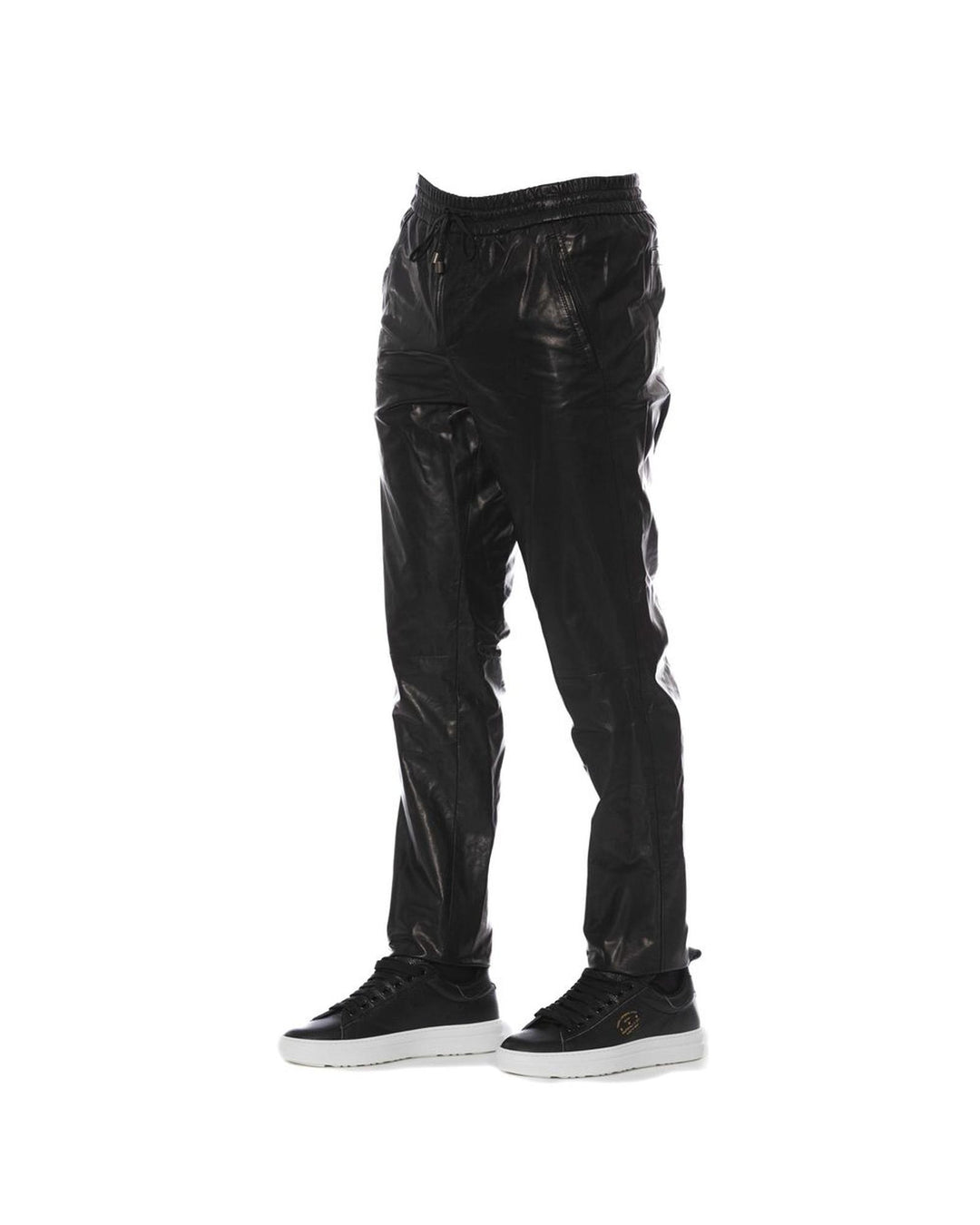 Trussardi Men's Black LAMB Leather Jeans & Pant - W50 US