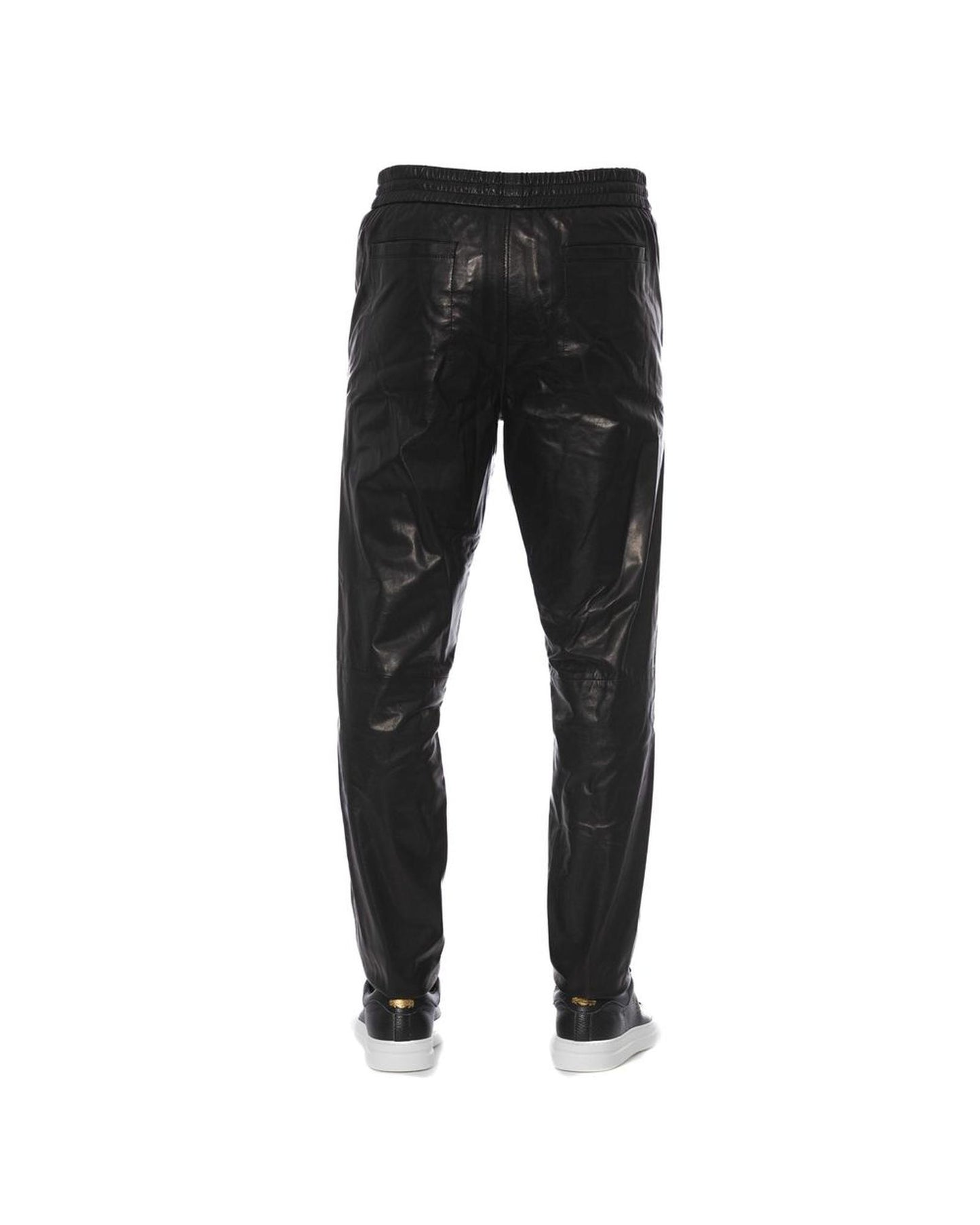 Trussardi Men's Black LAMB Leather Jeans & Pant - W50 US