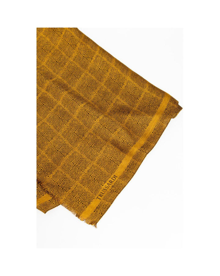 Trussardi Men's Yellow Viscose Scarf - One Size