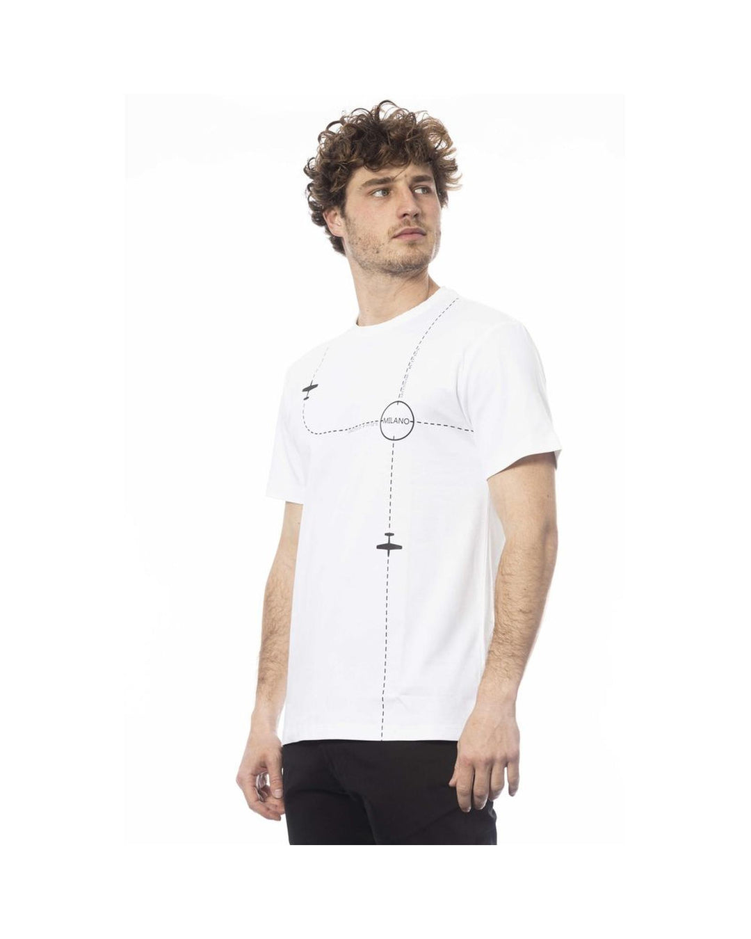 Trussardi Men's White Cotton T-Shirt - S