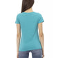 Trussardi Action Women's Light Blue Cotton Tops & T-Shirt - L