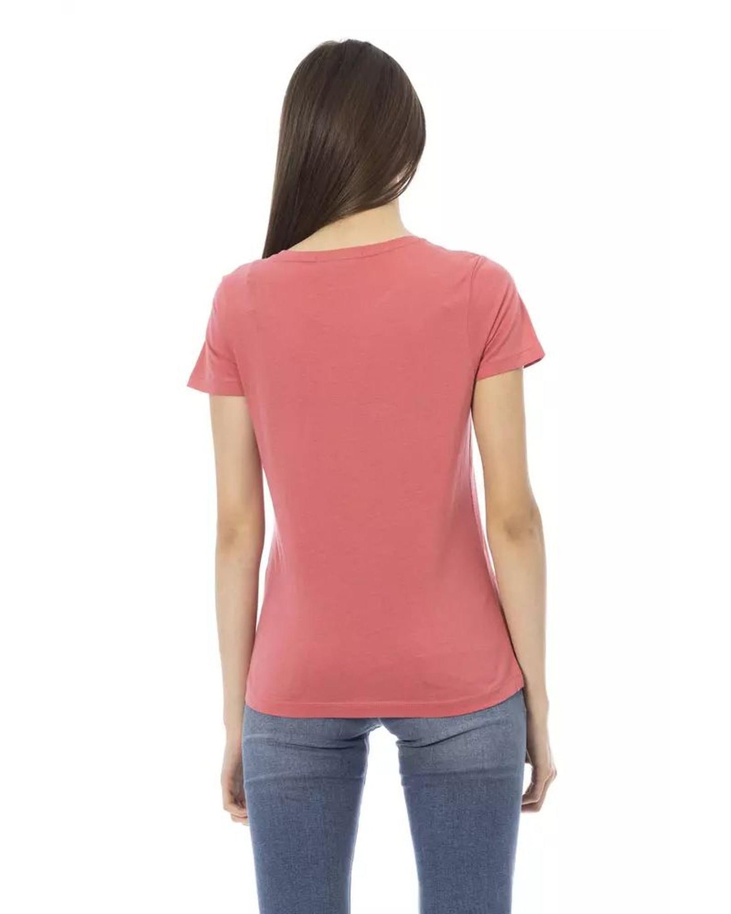 Trussardi Action Women's Pink Cotton Tops & T-Shirt - M