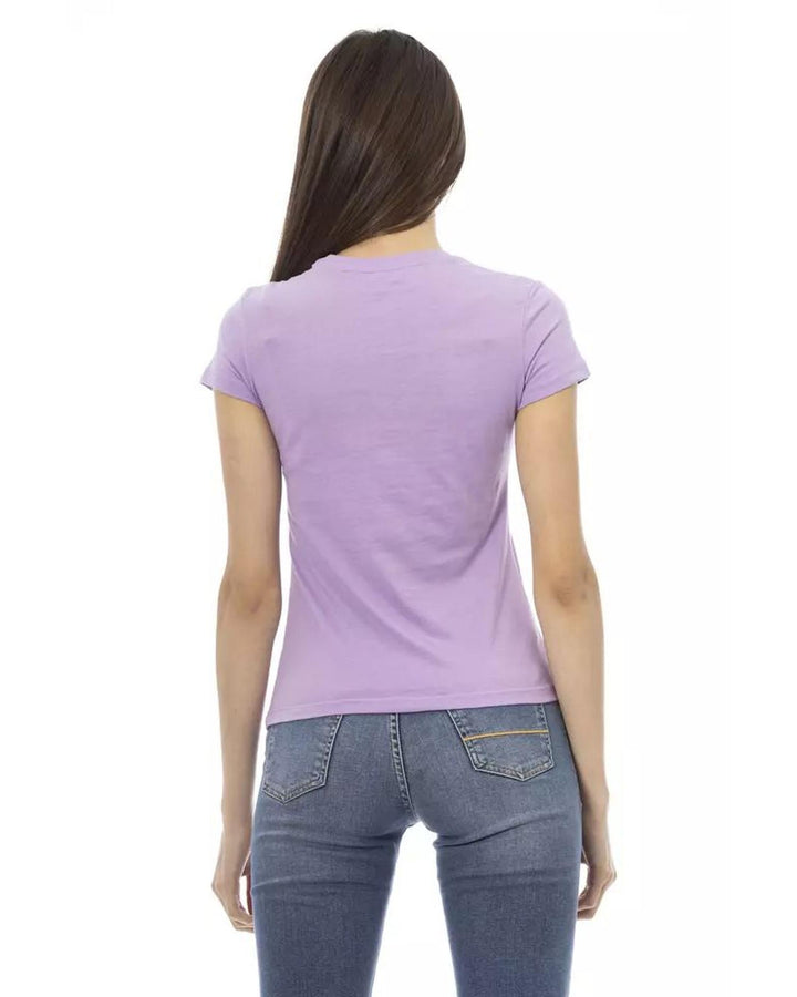 Trussardi Action Women's Purple Cotton Tops & T-Shirt - M