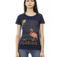 Trussardi Action Women's Blue Cotton Tops & T-Shirt - L