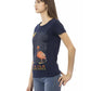 Trussardi Action Women's Blue Cotton Tops & T-Shirt - L