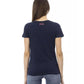 Trussardi Action Women's Blue Cotton Tops & T-Shirt - L