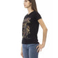 Trussardi Action Women's Black Cotton Tops & T-Shirt - M